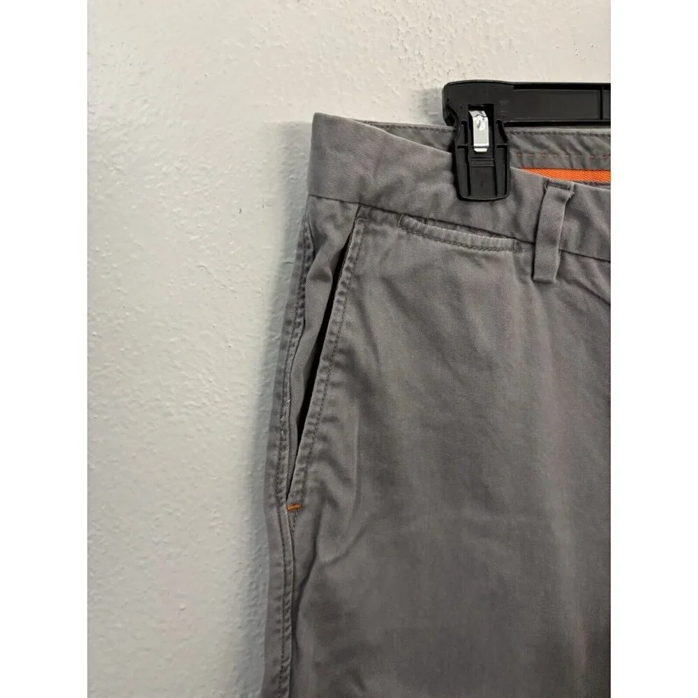 Tommy Bahama Preppy Chino Shorts Gray Men 34 Classic Fit